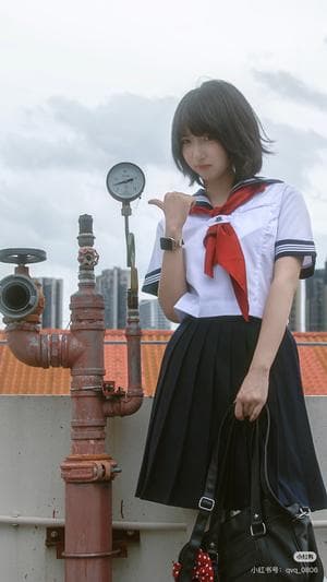 Balanced look of vintage school girl - 2