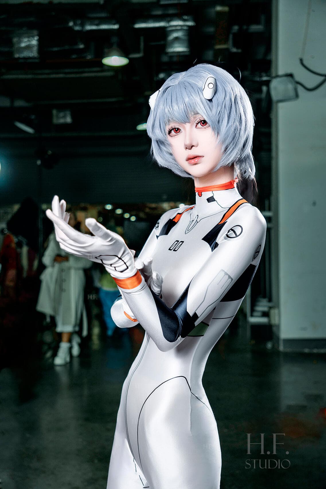 rei ayanami in her plug suit - 1