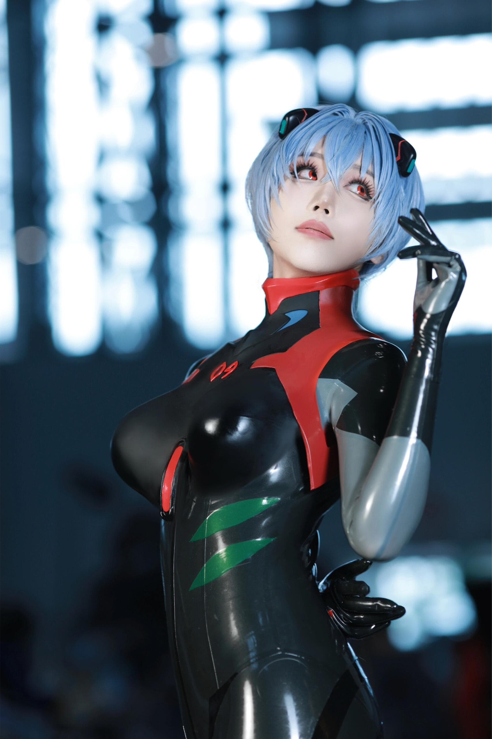 Rei Ayanami in with weapon - 1