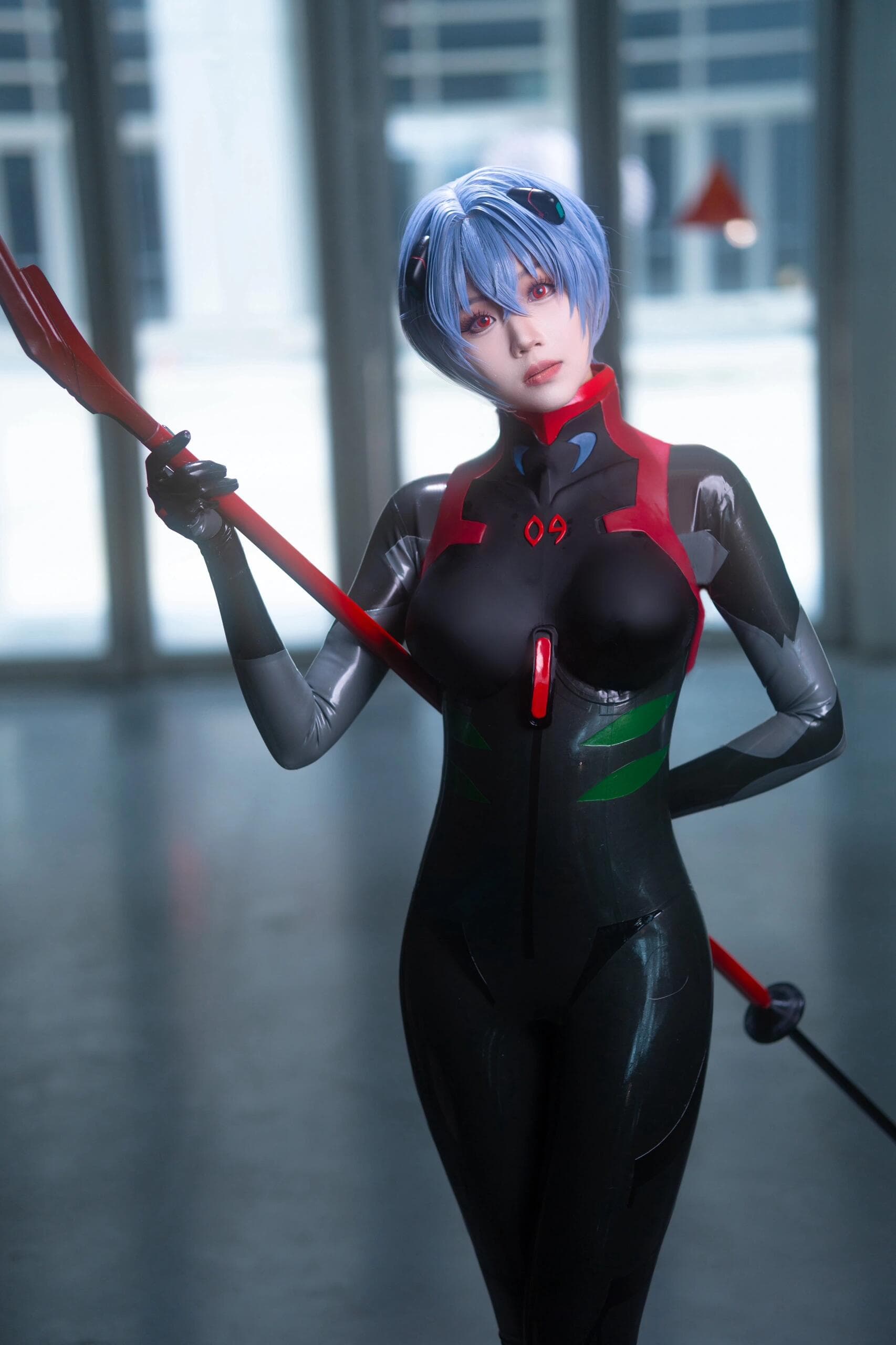 Rei Ayanami in with weapon - 2
