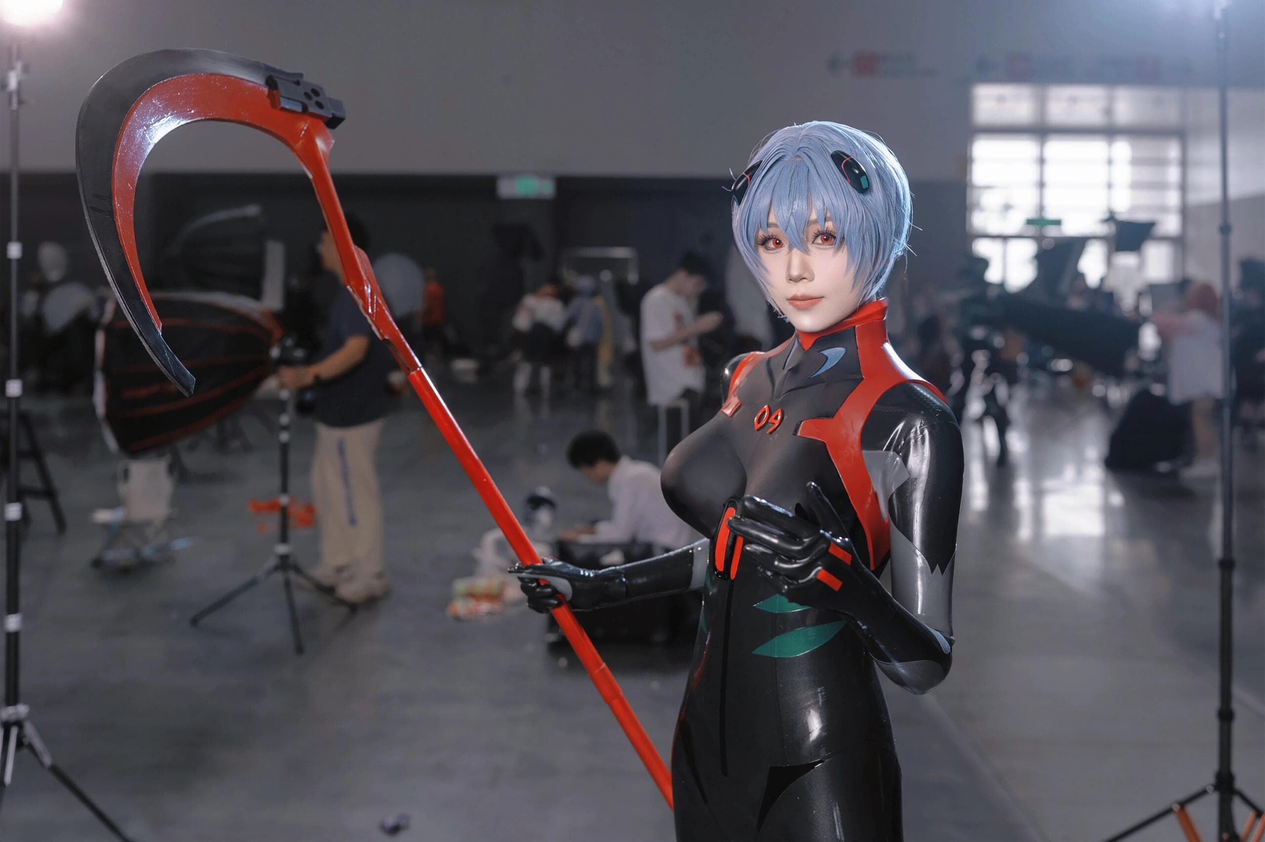 Rei Ayanami in with weapon - 4