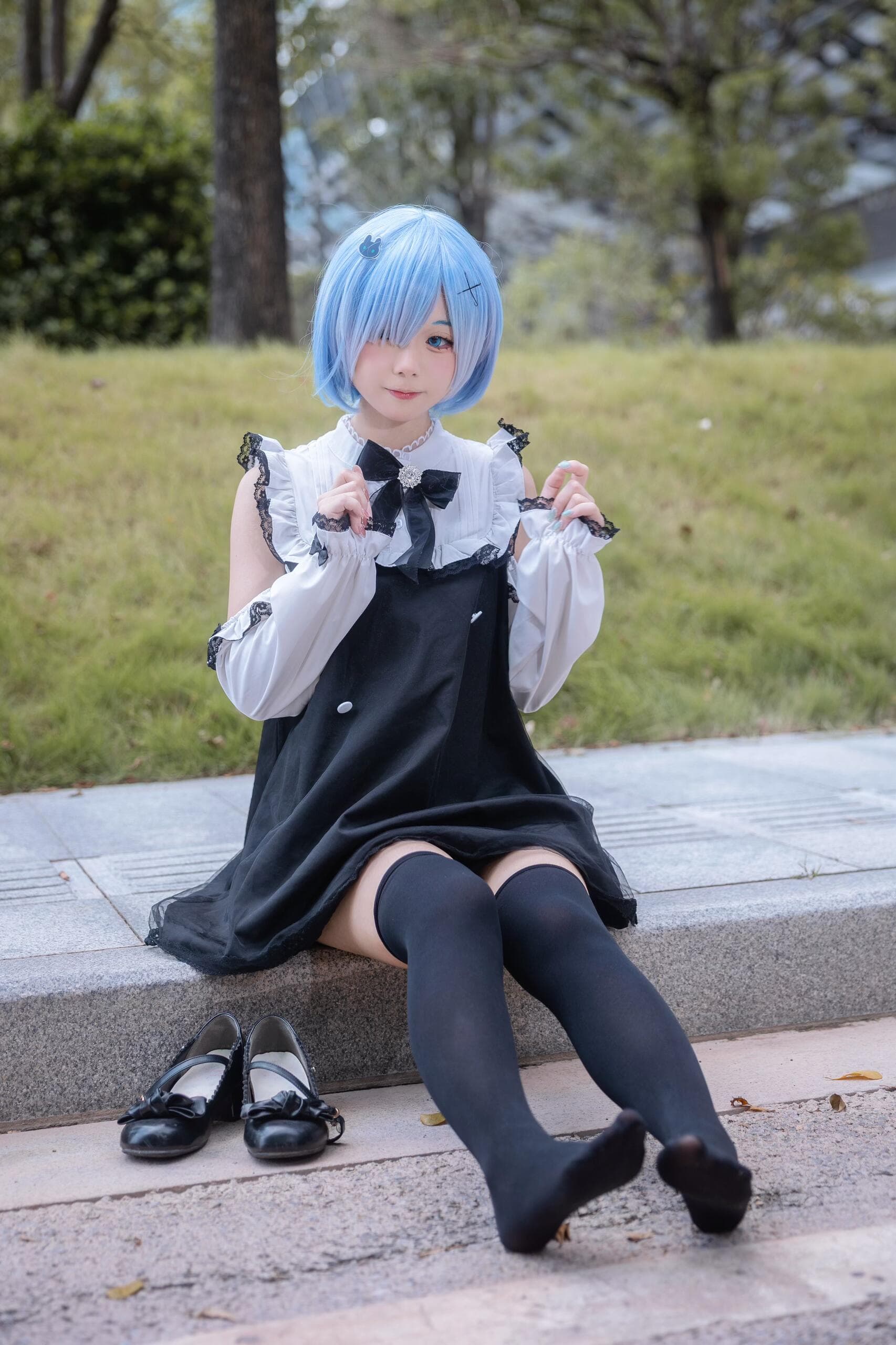maid costume with Rem. Please be my master - 2