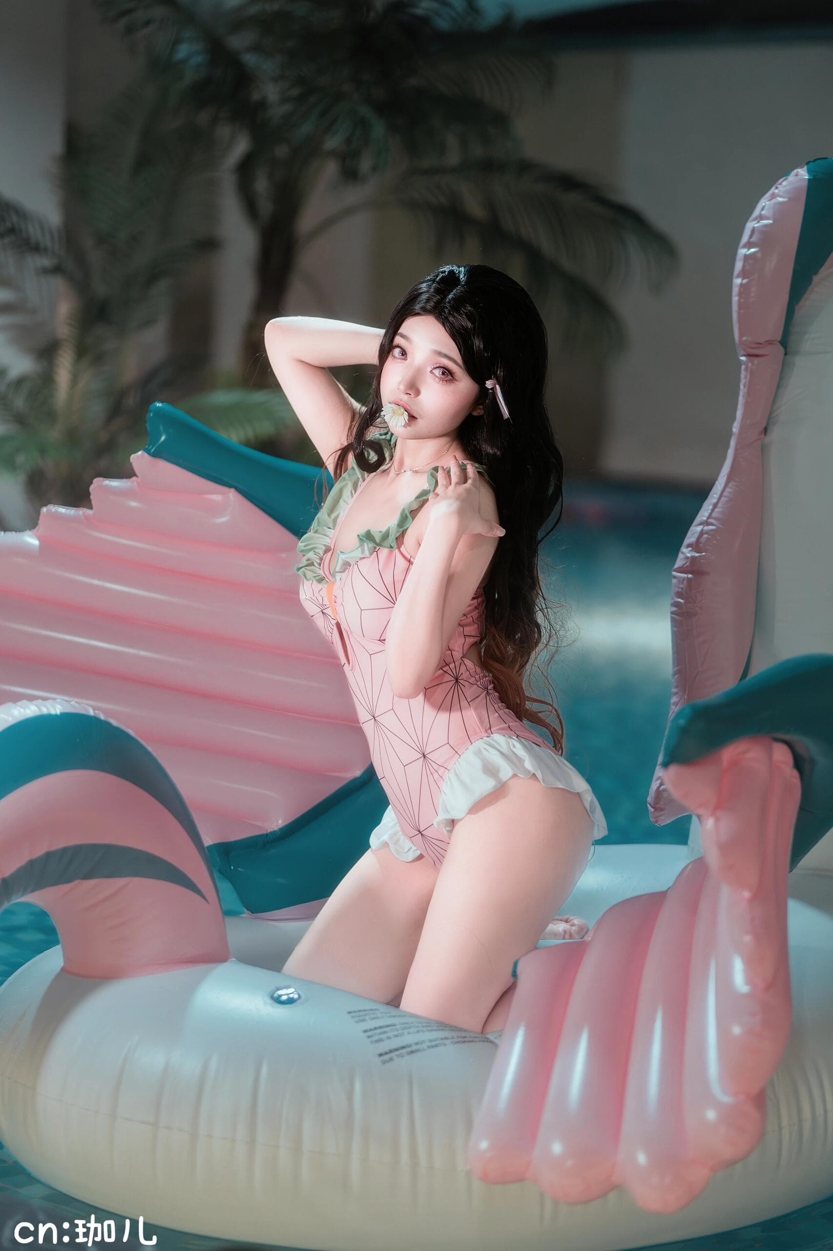 Nezuko Kamado takes a swim - 3