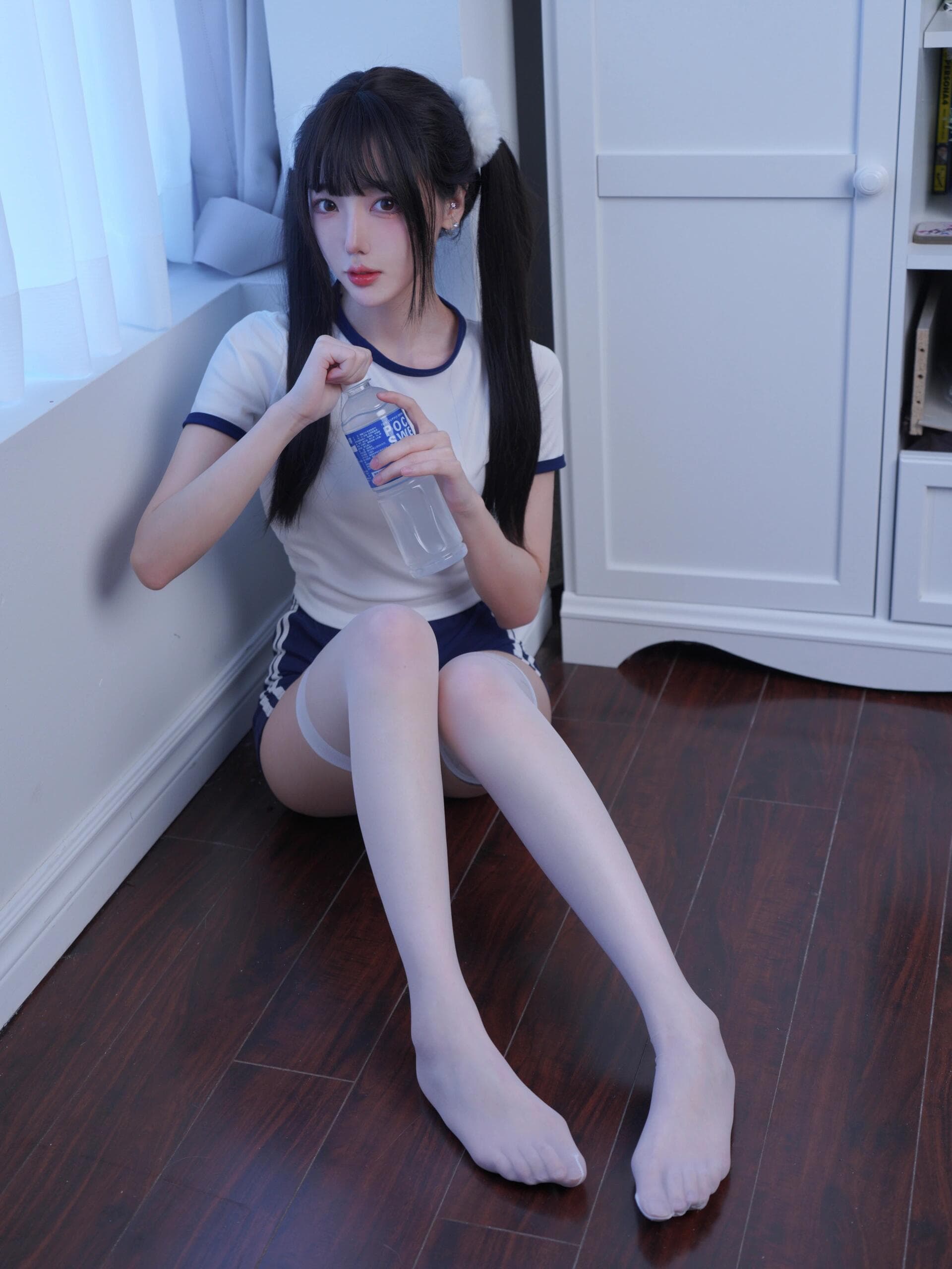 playing in my gym clothes - 4