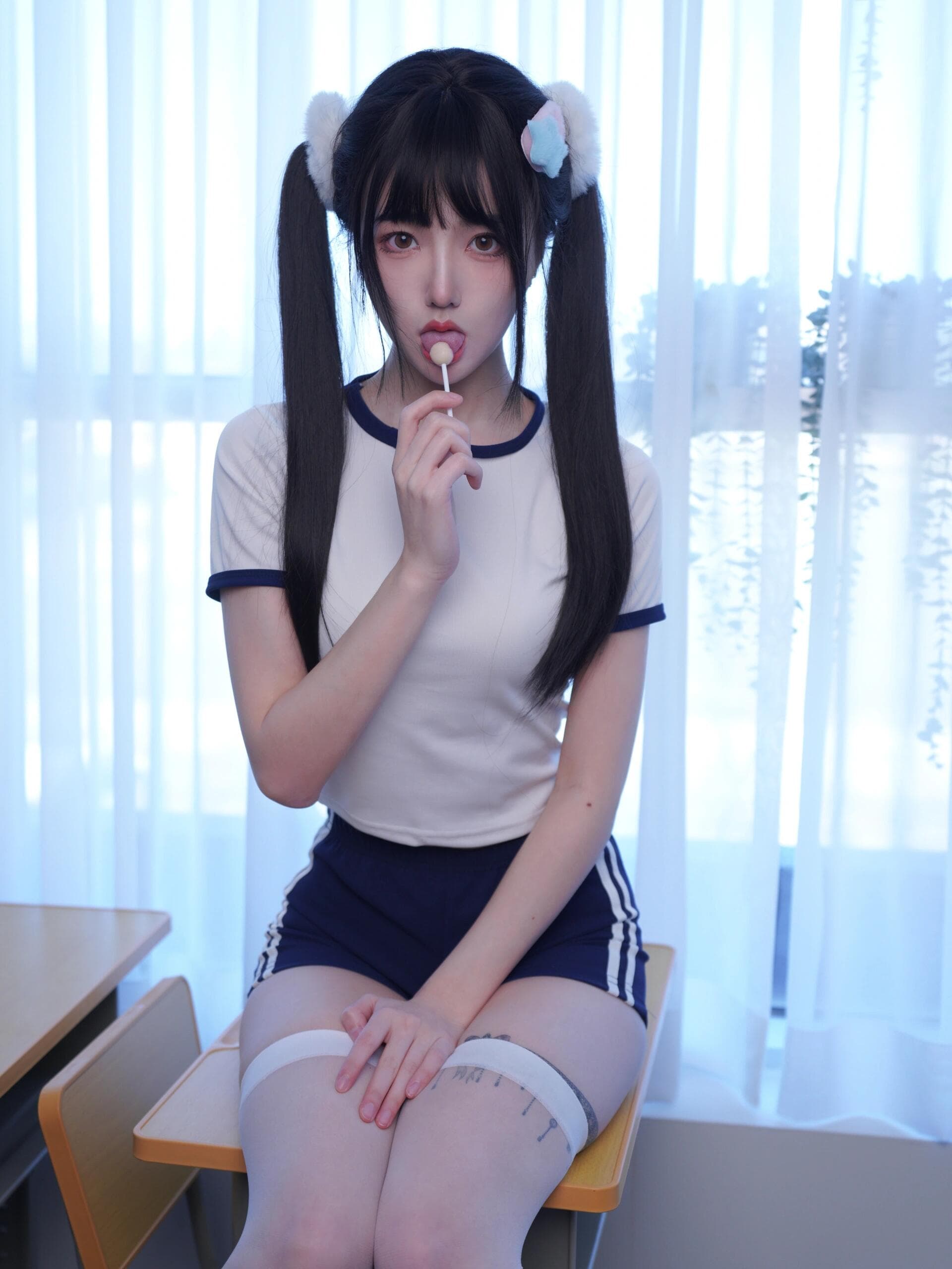 playing in my gym clothes - 5