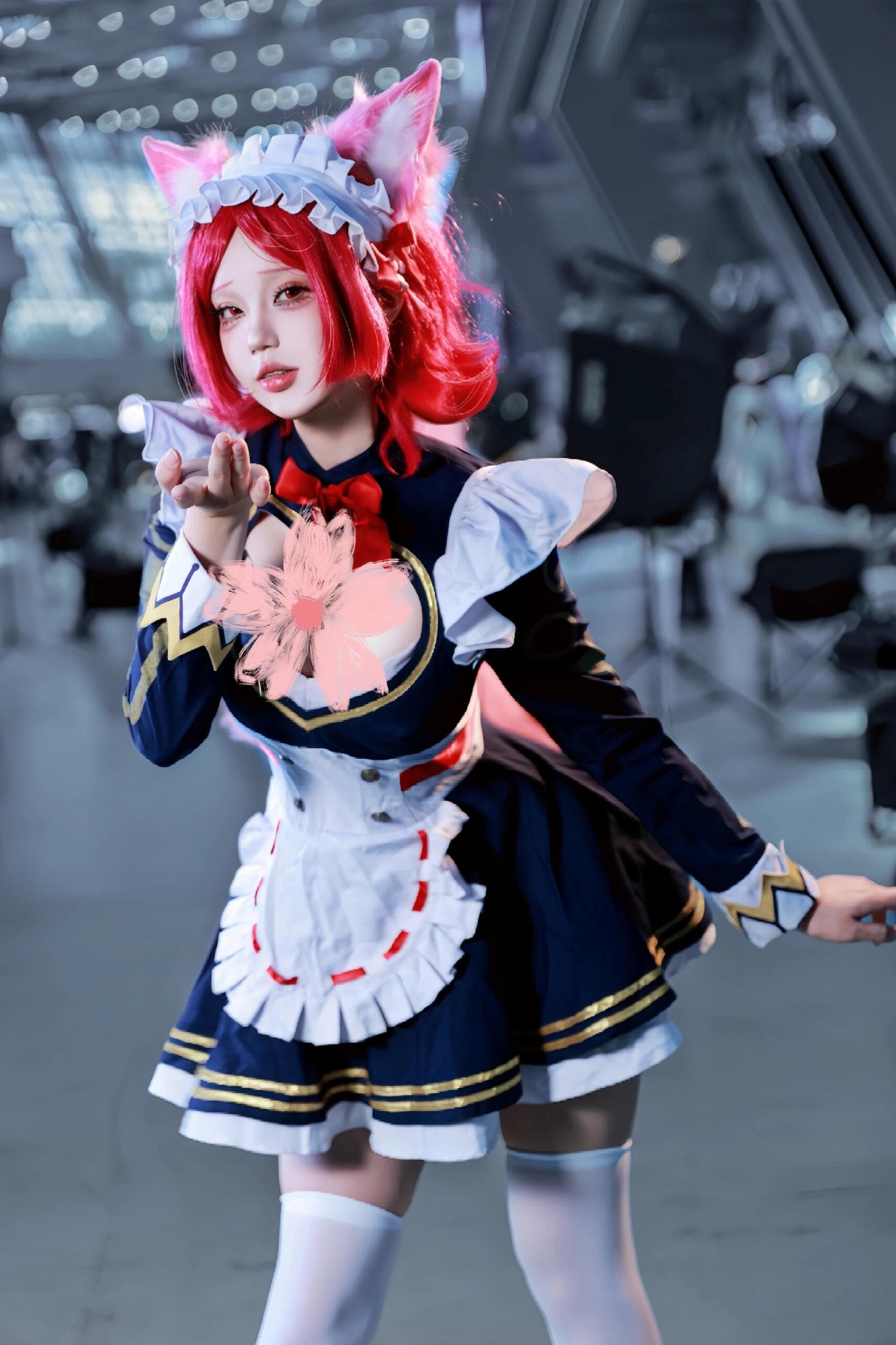 Daji in stunning white thigh-highs... This enchanting beauty will leave you breathless 💋 - 3