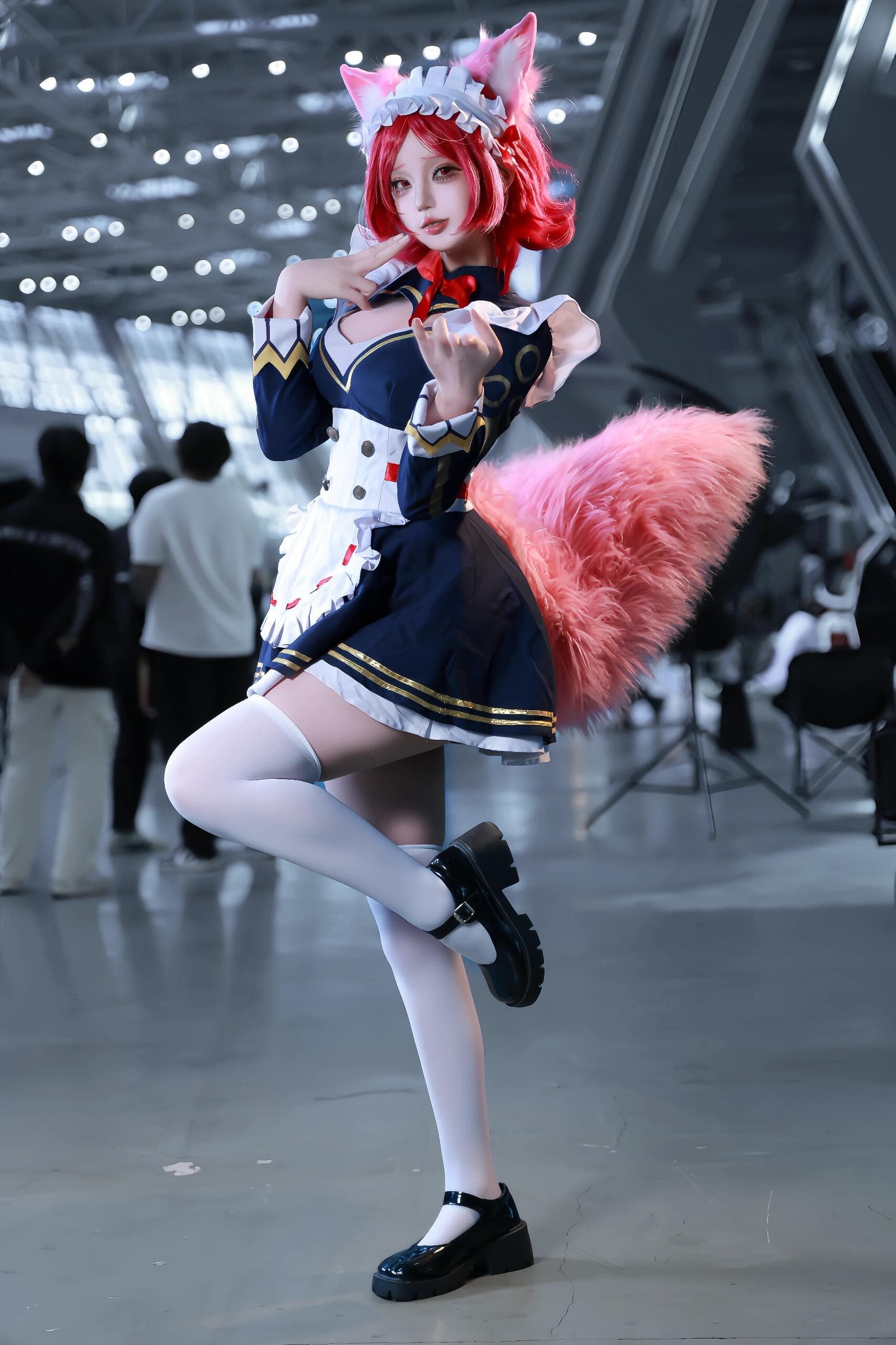 Daji in stunning white thigh-highs... This enchanting beauty will leave you breathless 💋 - 4