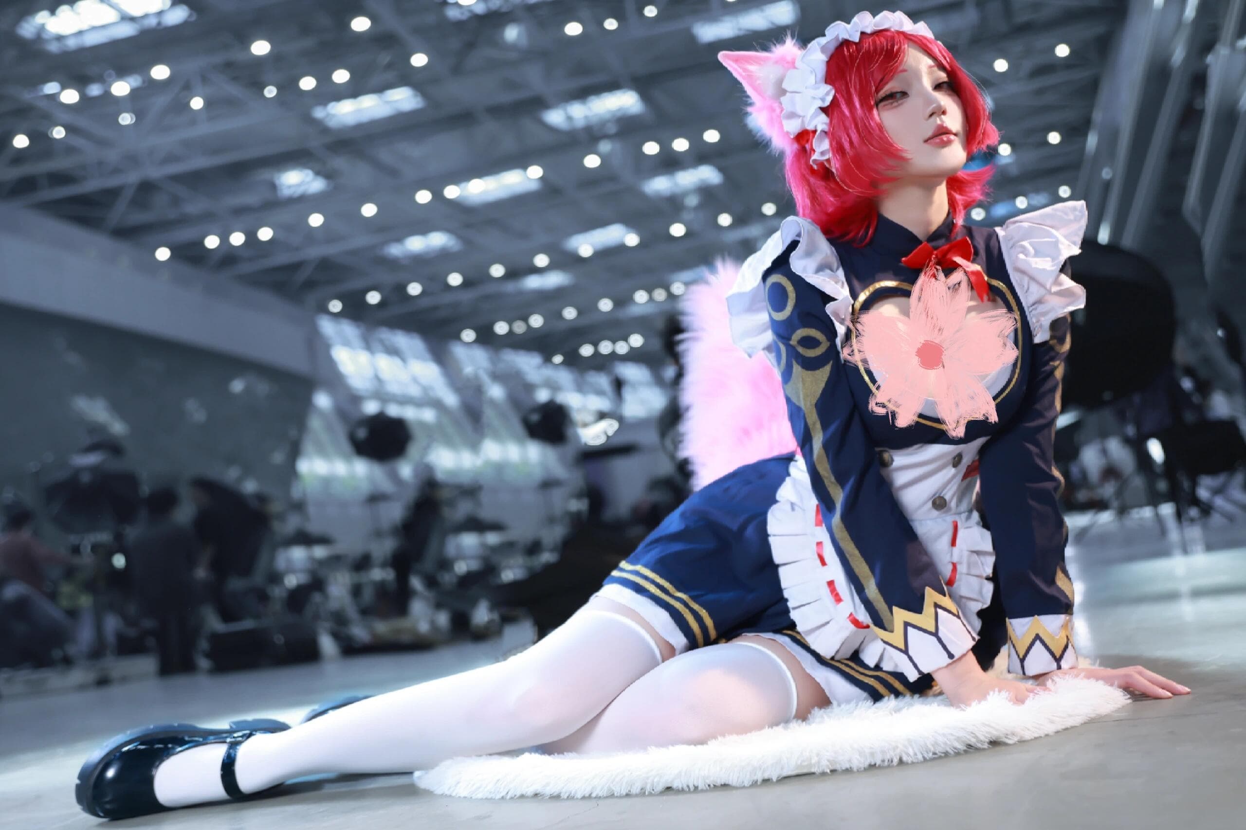 Daji in stunning white thigh-highs... This enchanting beauty will leave you breathless 💋 - 5