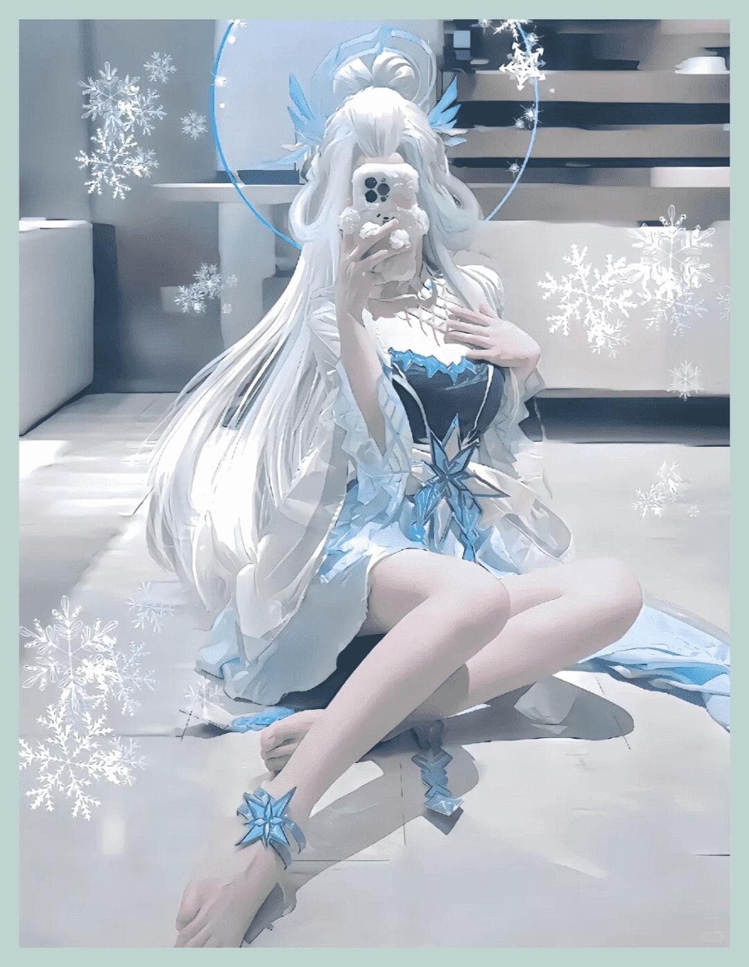 Elegant white thigh-highs hugging every curve... Xishi's beauty is impossible to resist ❤️‍🔥 - 5