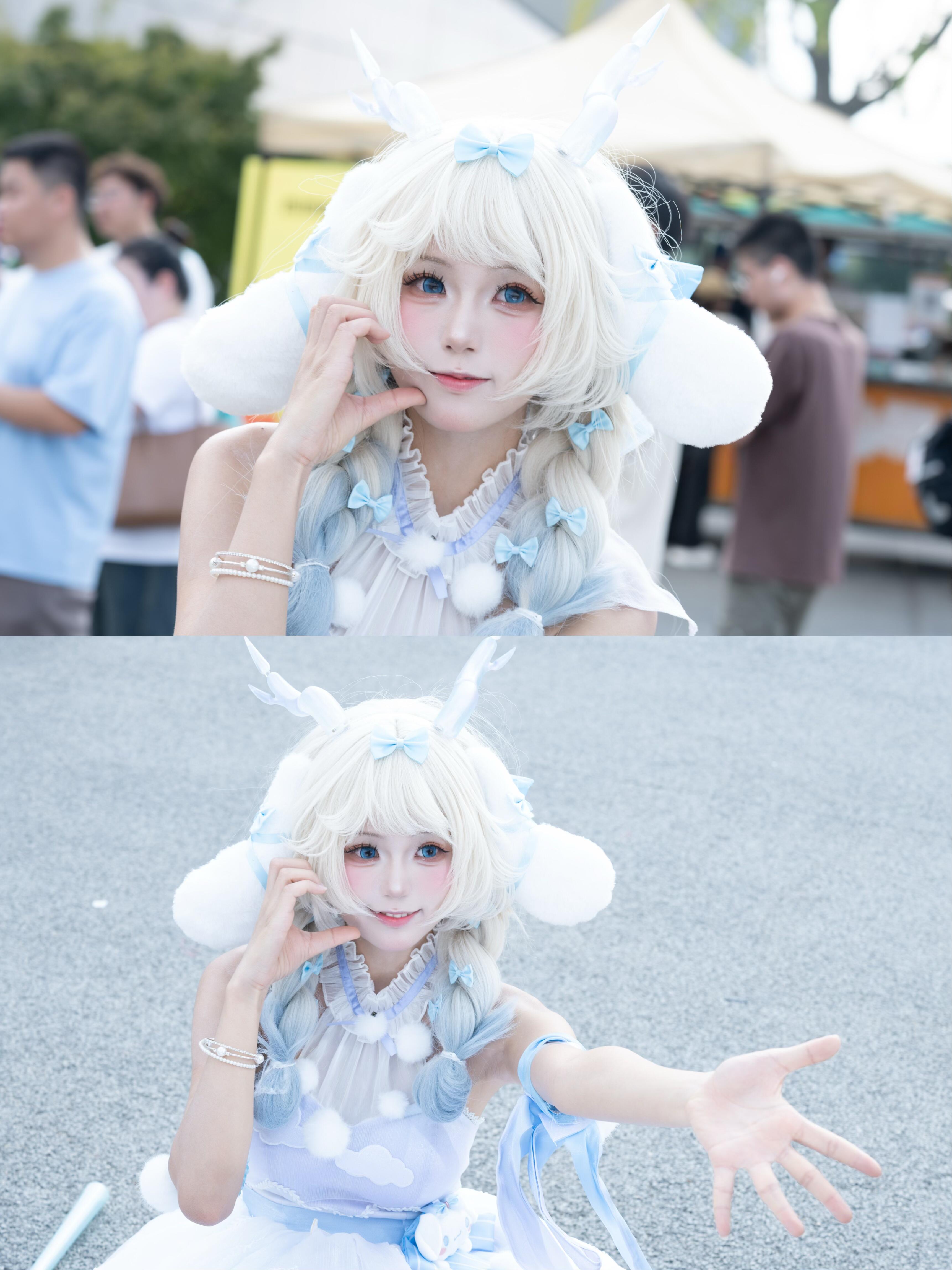 Adorably enchanting Yao cosplay that radiates cuteness and charm! This mystical Arena of Valor character brings playful innocence with a seductive touch. Her whimsical costume and captivating poses will leave you completely mesmerized! - 7